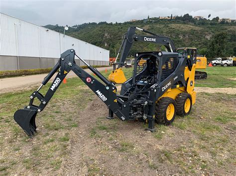 backhoe goes a skid steer|skid steer mounted backhoe.